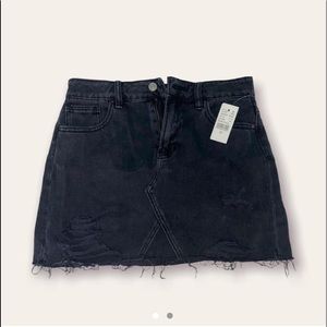 pacsun bnwt black denim mini skirt